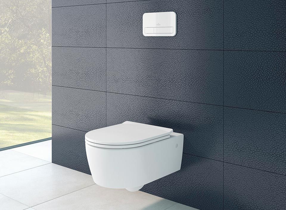 Toilettes suspendues Empora par Villeroy&Boch avec technologie
